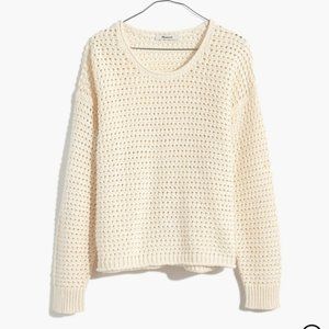 NWT Madewell Open-Stitch Austen Pullover Sweater